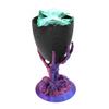 Halloween Skeleton Candy Bowl Rose Skull Hand Dish Holder Gothic Home Decoration for Home Bar Office Desktop Decor