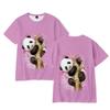 Men's 3D Printed T-Shirt Panda Pattern Print Short Sleeve O-Neck Pullover Casual Top