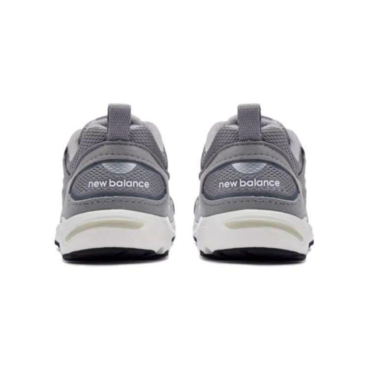 New Balance NB 878 Удобные, износостойкие, дышащие, низкие, детские кроссовки, серо-белые, для младенцев и малышей IV878MC1