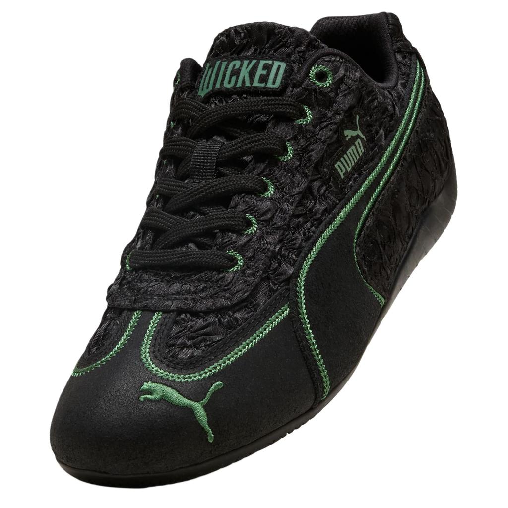 Wicked x Puma  Кроссовки Speedcat Elphie Женские Черный Глубокий Лес Темно-Миртовый 407137-01