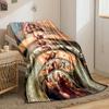 "Creation Theme Blanket with Divine Imagery"Flannel blanket for bedroom, living room, sofa, and nap