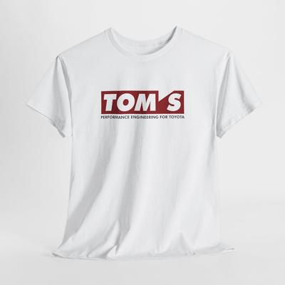 Футболка TOM’S Racing – Унисекс Хлопковая футболка для автоспорта для мужчин, женщин или фанатов JDM