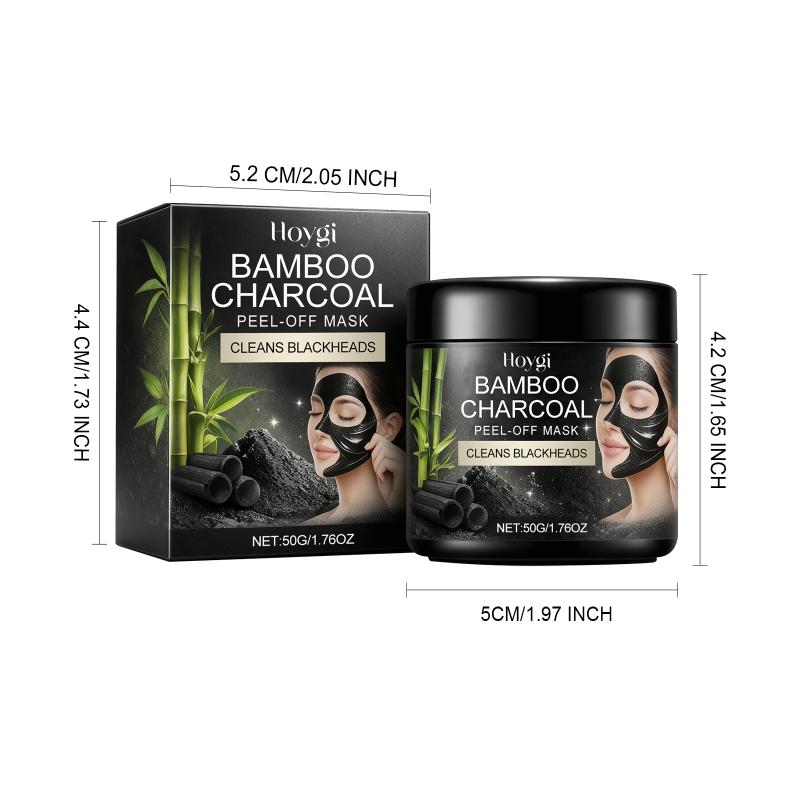 Gentle Charcoal Peel Off Bamboo Blackhead Remover Hydrating Moisturizing Deep Cleansing Pore Minimizing Routine