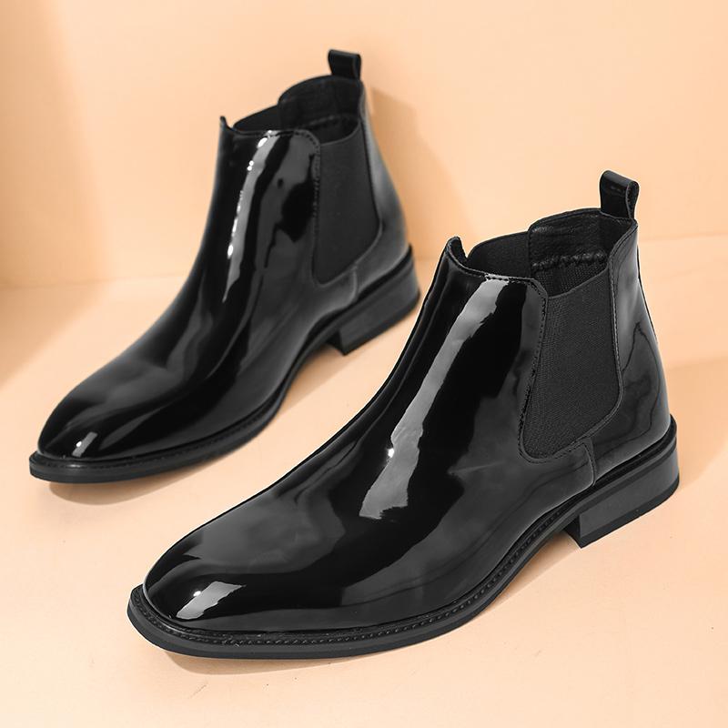 Autumn and Winter New Men Ankle Boots One Step Business Office Brand Chelsea Boots European Gentleman Social Men Boots