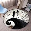 Christmas Eve Horror Halloween Theme Party Round Carpet Living Room Bedroom Furniture Balcony Rocking Chair Cushion Decor