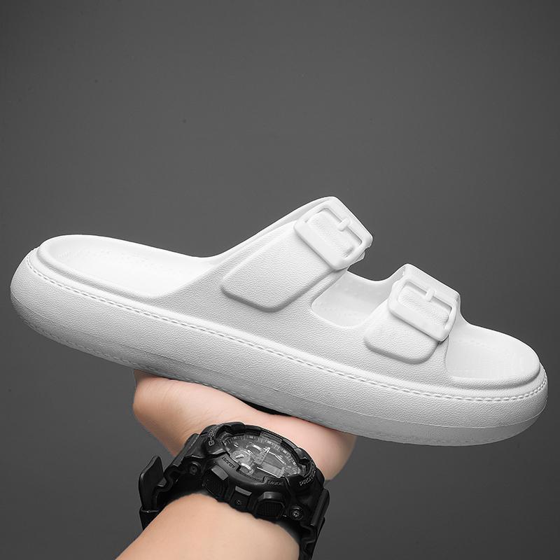 Модные новые мужские шлепанцы пляжные тапочки сандалии летние повседневные мужские туфли на плоской подошве нескользящие тапочки обувь сандалии сапатос хомбре