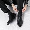 Fashion Big Size Mens Formal Genuine Leather Dress Shoes British Stylish Business Dress Men Flats High Quality Brogues Oxford Shoes Men