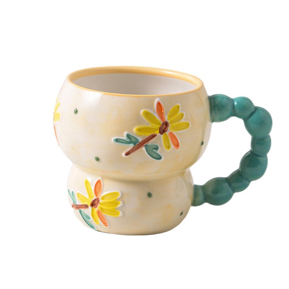 Милая керамическая чашка для завтрака, форма тыквы, кофейная кружка, оригинальная чашка для воды, праздничный подарок