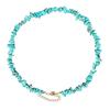 Ожерелье BLULANS, чудесное ожерелье из бисера, регулируемое ювелирное изделие для пляжной вечеринки, бирюзовый Шарм, женский подарок