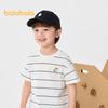 Balabala Kids' Unisex Striped Moisture-Wicking Short Sleeve T-Shirt