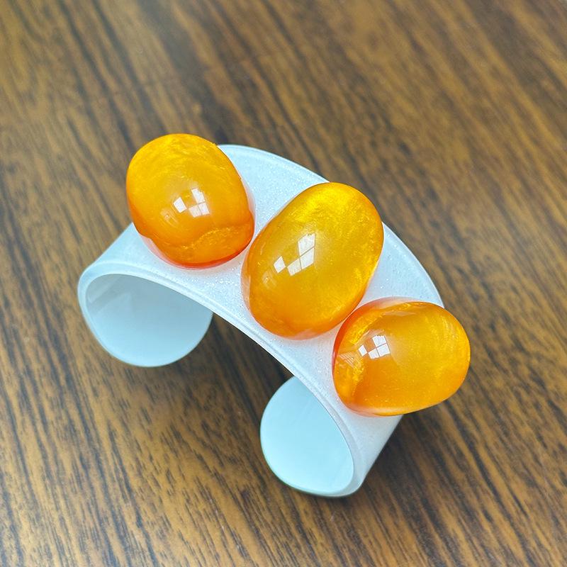 Минималистичный Браслет-Браслет из Акрилового Камня в Стиле Легкой Роскоши