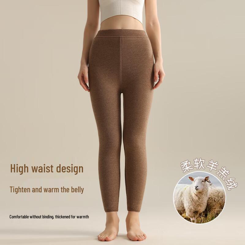 Женские очень толстые термобрюки на флисовой подкладке GUJIN