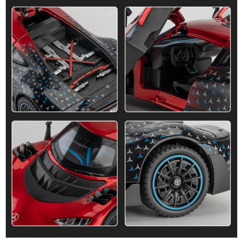 1/24 Mercedes Benz AMG ONE литая модель игрушечного автомобиля со звуком и светом коллекционный подарок