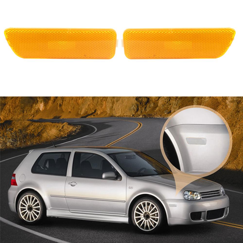 1 пара габаритных огней на передний бампер автомобиля, указатели поворота для VW Golf 4 Jetta MK4 1999-2005, линзы указателя поворота