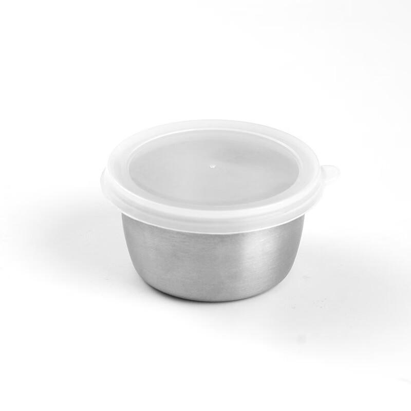 ZISIZ 304 Stainless Steel Dipping Dishes with Transparent Lids