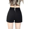 2025 Женские черные шорты с высокой талией, утягивающие, сексуальные, для лета