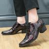 Formal Elegant Men's Oxford Shoes Casual Business Office Party Loafers Men's High-heeled Shoes Classic Mens Leather Dress Shoes