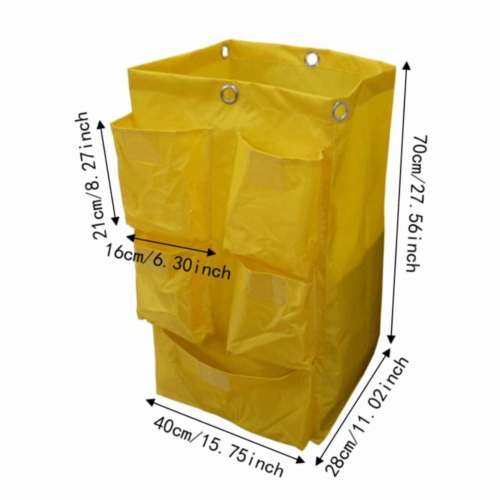 Waterproof Cleaning Cart Bag Oxford Cloth Hotel Garbage Bag Housekeeping Rubbish Holder Home