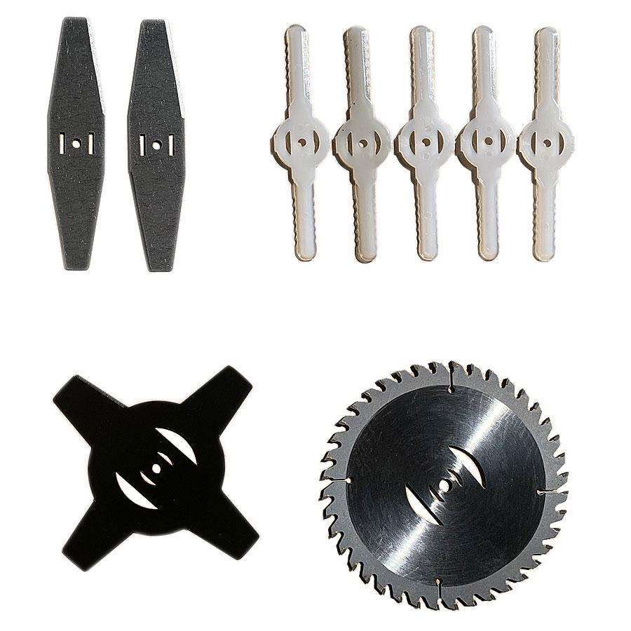 Акумуляторна коса / тример / кущоріз для трави FOX EXPERT (2 акумулятори та 9 лез)