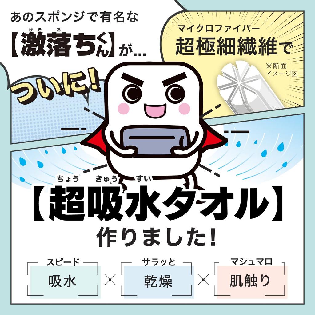 LEC Полотенца для ванны из микрофибры Gekiochikun для мягкости на ощупь даже когда (3 упаковки) (военно-морской флот) Ультратонкая кожа/Высоко впитывающая/Сохнет во влажном состоянии/