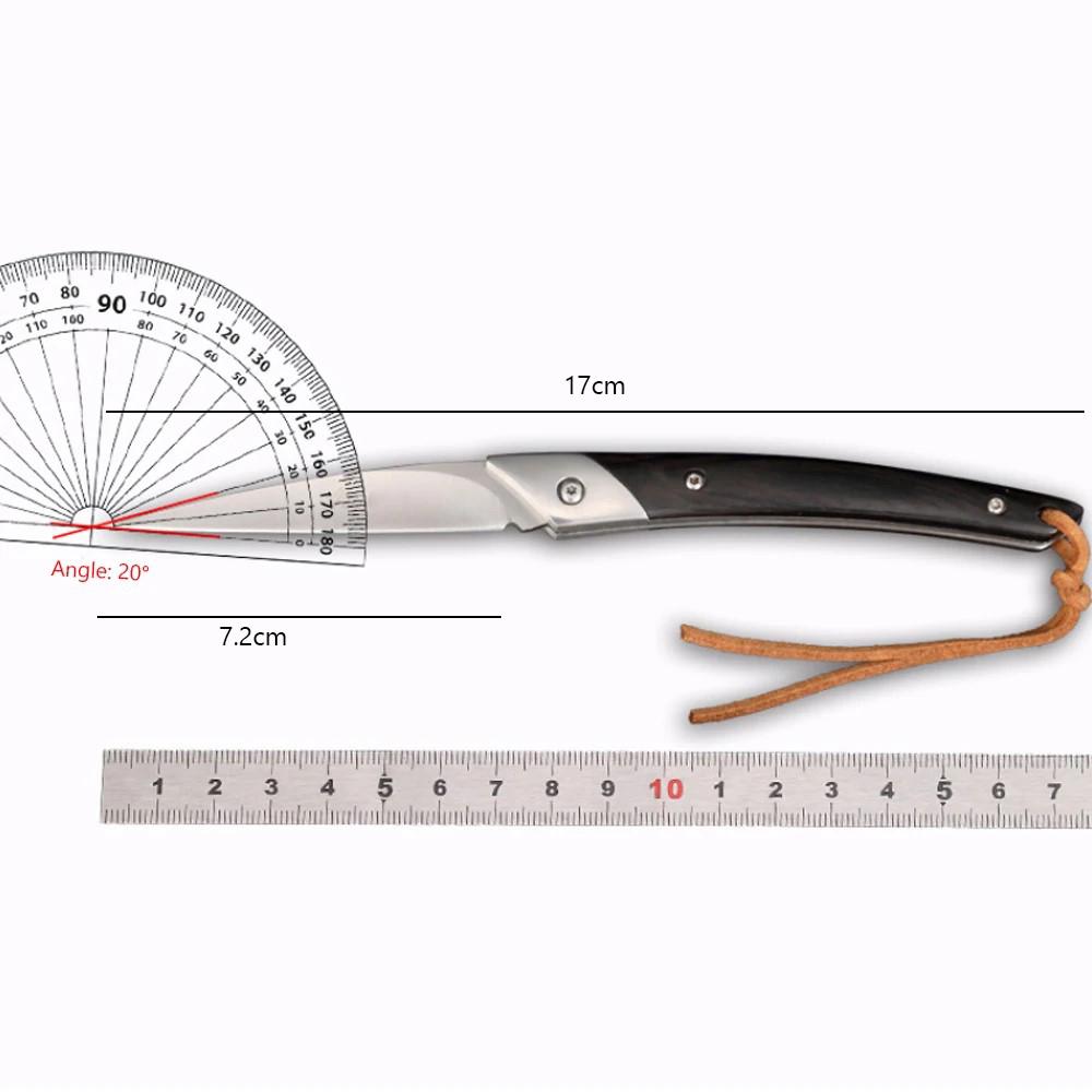 D2 Steel Folding Knife Outdoor Utility Survival Tactical Knife High Hardness Japanese Kitchen Fruit Carving Cutter