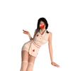Right night sexy erotic underwear pure desire pajamas uniform qqny clothes female white nurse cos suit