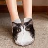 Realistic Cat Face Socks 3D Cat Print Animal Socks Breathable Funny Casual Socks Gag Gifts for Cat Lovers Men Women