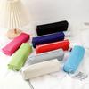Simple Pencil Case School Supplies Pencil Cases Solid Color School Stationery Pencil Pouch Back To School