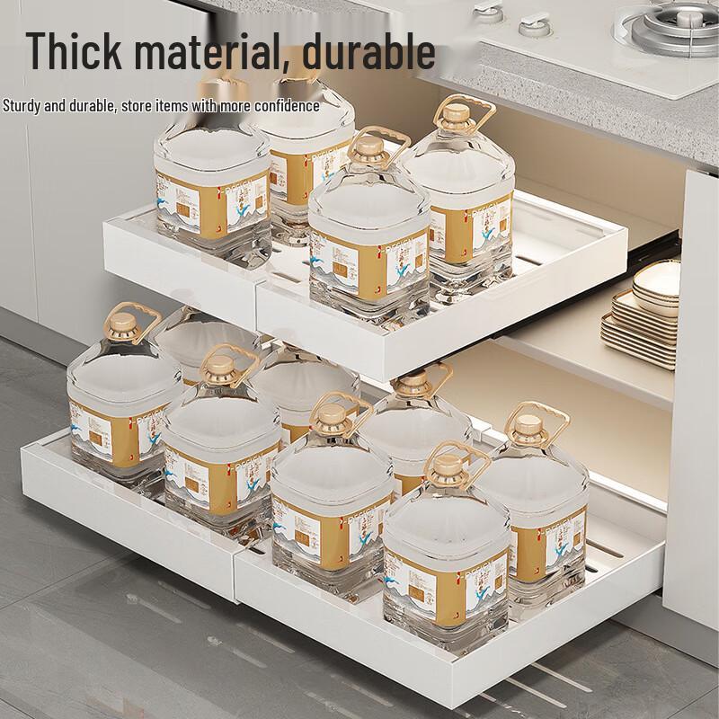 Jingmeiduo Extendable Pull-Out Kitchen Storage Organizer