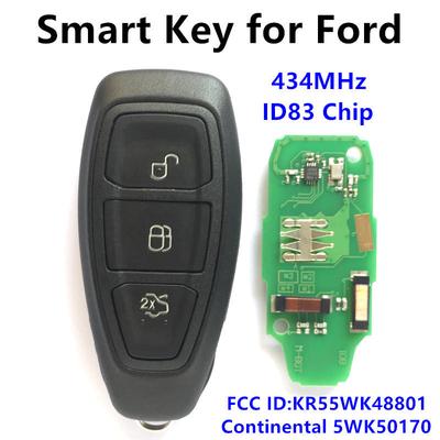 Смарт-ключ для Ford C-Max Kuga S-Max Galaxy, ключ от автомобиля Continental/434 МГц/ID83/5WK50170/FCCID :КР55ВК48801/HU101