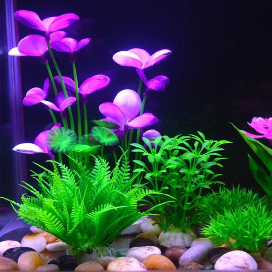 Искусственные водные растения с прочным основанием, реалистичные, экологически чистые, яркие, цветные, имитационные модели растений