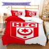 Постельное белье с узором Hallescher FC, Комплект с одеялом, Пододеяльник, Наволочка, Домашний подарок на день рождения (1 пододеяльник + 2 наволочки, без наполнителя)