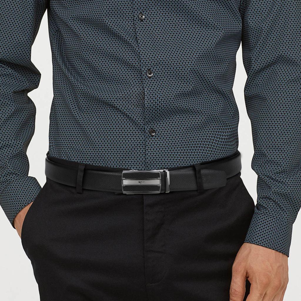 Men's Belt Automatic Buckle Business Versatile Belt High End Top Layer Cowhide Holiday Gift Belt