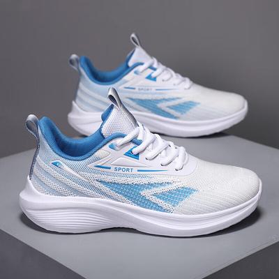 Женские кроссовки с амортизацией и легкие 2025 новая летняя сетчатая дышащая обувь для детей старшего возраста, средней школы, маленьких размеров