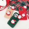 Плюшевый чехол для телефона с изображением Санта-Клауса и милого лося для iPhone 15, 14, 13, 12, 11 Pro Max X XR XS Max 7 8 Plus Se 2020 2022, рождественские пушистые силиконовые чехлы для Samsung/Redmi