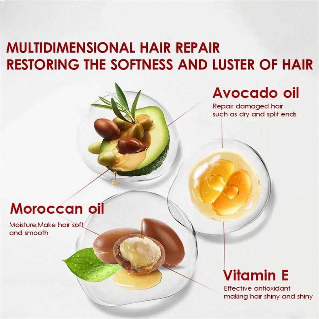 40 Capsules of Vitamin Essential Oil for Men and Women Care Essential Oil To Moisturize and Repair Hair, Enhance Luster and Smooth Hair