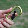 Outdoor Screw Lock Buckle D Shaped Carabiner Clasp Keyring Clip Camping Kits Sports Rope Buckle Water Cup Buckle  Tool