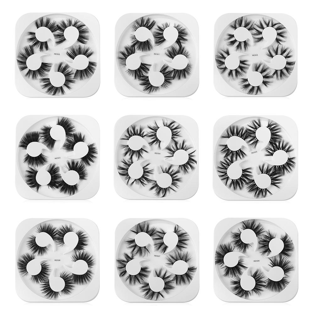 Wispies Fluffies Eye Makeup Tools Thick Long 3D Faux Mink Lash Eyelashes Extension False Eyelashes