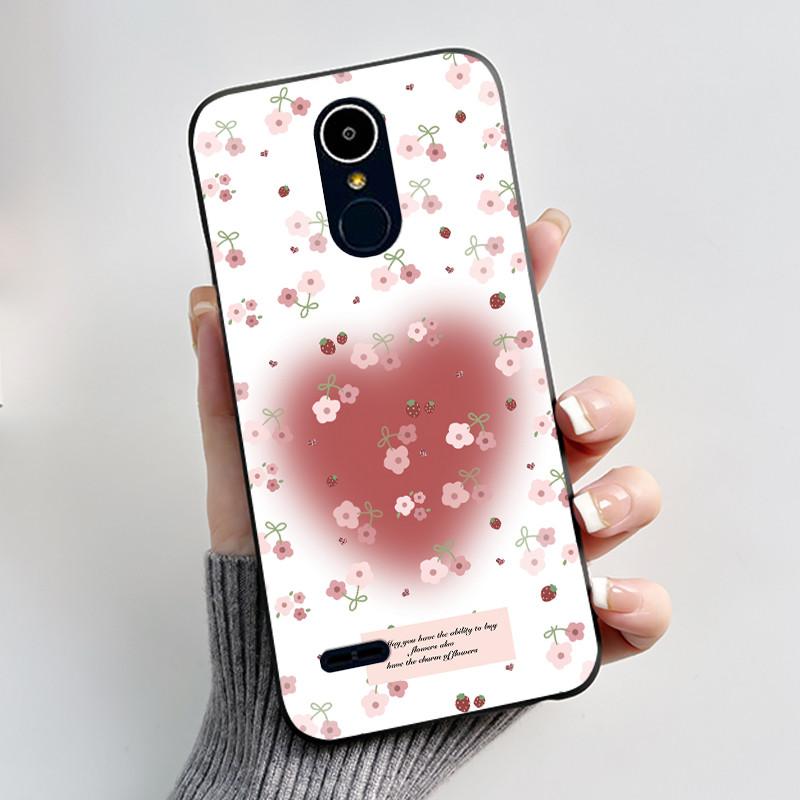 Чехол для LG K8 2017/LG K8 2018/LG K9 2018 Мягкий Силиконовый Черный Корпус для LG K10 2016/LG K10 2017 Чехол Милый Цветочный Мультяшный Чехол