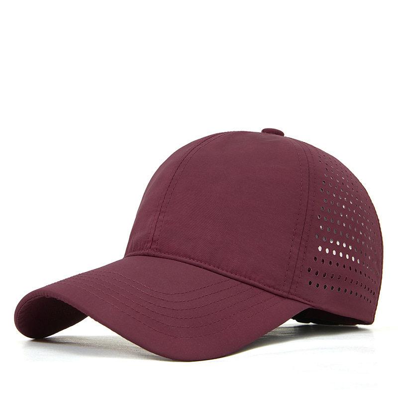 High-end Quick-Drying Custom Logo Embroidery Baseball Cap 6-Panel Unisex Adjustable Golf Outdoor Sports Summer Work Cap