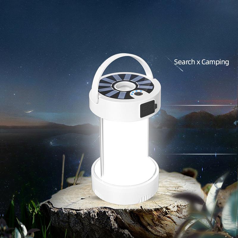 New outdoor camping light Type-C emergency light multifunctional tent solar rechargeable LED strong light camping light