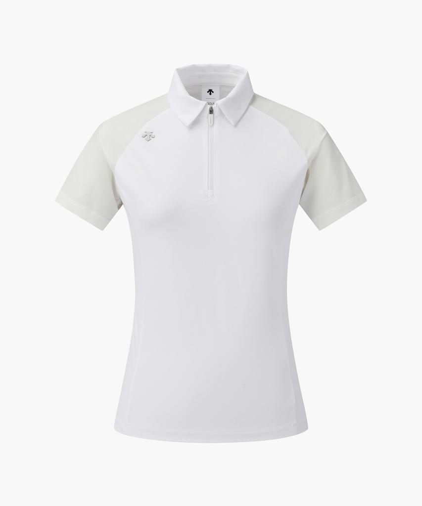 DESCENTE GOLF Acmt Women'S Tech Mesh Half-Zip Collared T-Shirt Dr22Wfts44