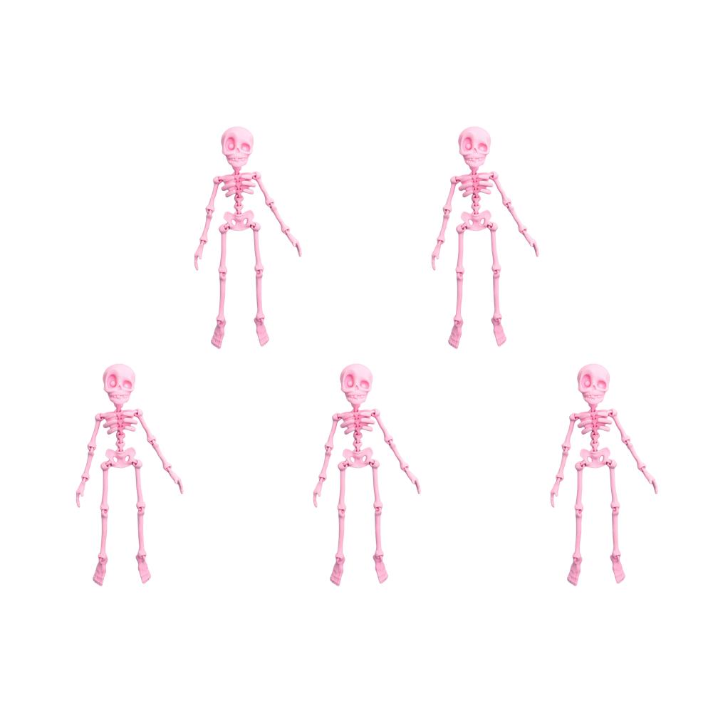 5/10PCS Mini Magnetic Skeleton Fridge Magnets with Movable Joints Skull Fridge Magnets for Refrigerator Locker Whiteboard Office