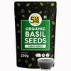 5:15PM Organic Sabja Seeds 250g | Organic Raw Basil Seeds for Eating | Tukmaria, Basil Seeds