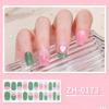 22 Finger Manicure Stickers Nail Polish Film Nail Stickers 5D Bronzing Waterproof Adhesive Nails Summer Hybrid