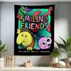 Мультяшный Повешенный на стену красочный гобелен Smiling Friends Богемный настенный гобелен Декор на стену Мандала