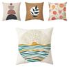 Vibrant And Eco-friendly Abstract Pattern Pillow Cover For Stylish Sofa Cushion