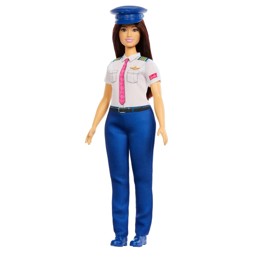 Кукла Барби Пилот и Дом для Игр Barbie JKF75 Barbie! Наряд для переодевания и кукла, 3+, Синий,