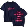 Gracie Abrams Te Perdido, Soy Lo Siento Merch, Camiseta De Manga Corta, Top Unisex De Moda Con Cuello Redondo