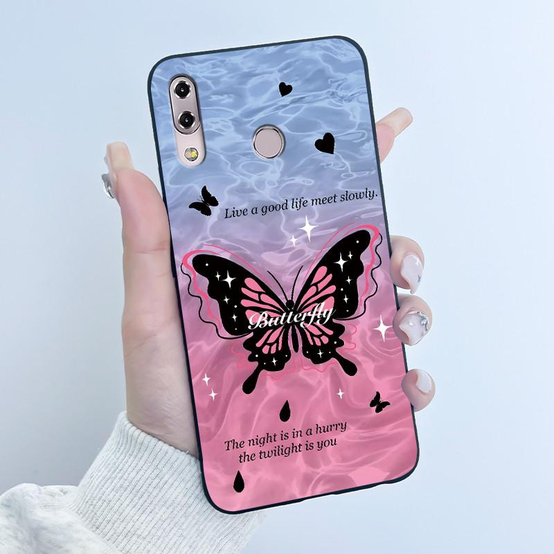 Чехол для Asus ZenFone 5 5z ZS620KL ZE620KL Capa Coque Милый Мультяшный Рисунок Чехол Защитный Чехол Мягкий Силикон Черный Корпус